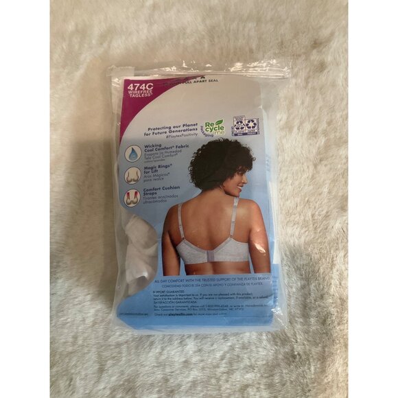 Playtex 18 Hour Cotton Stretch Wireless Full Coverage Bra US474C 40D - Picture 4 of 4